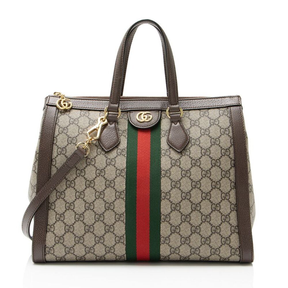 Gucci GG Supreme Ophidia Large Zip Tote